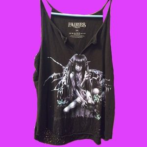 Black fairy tank top